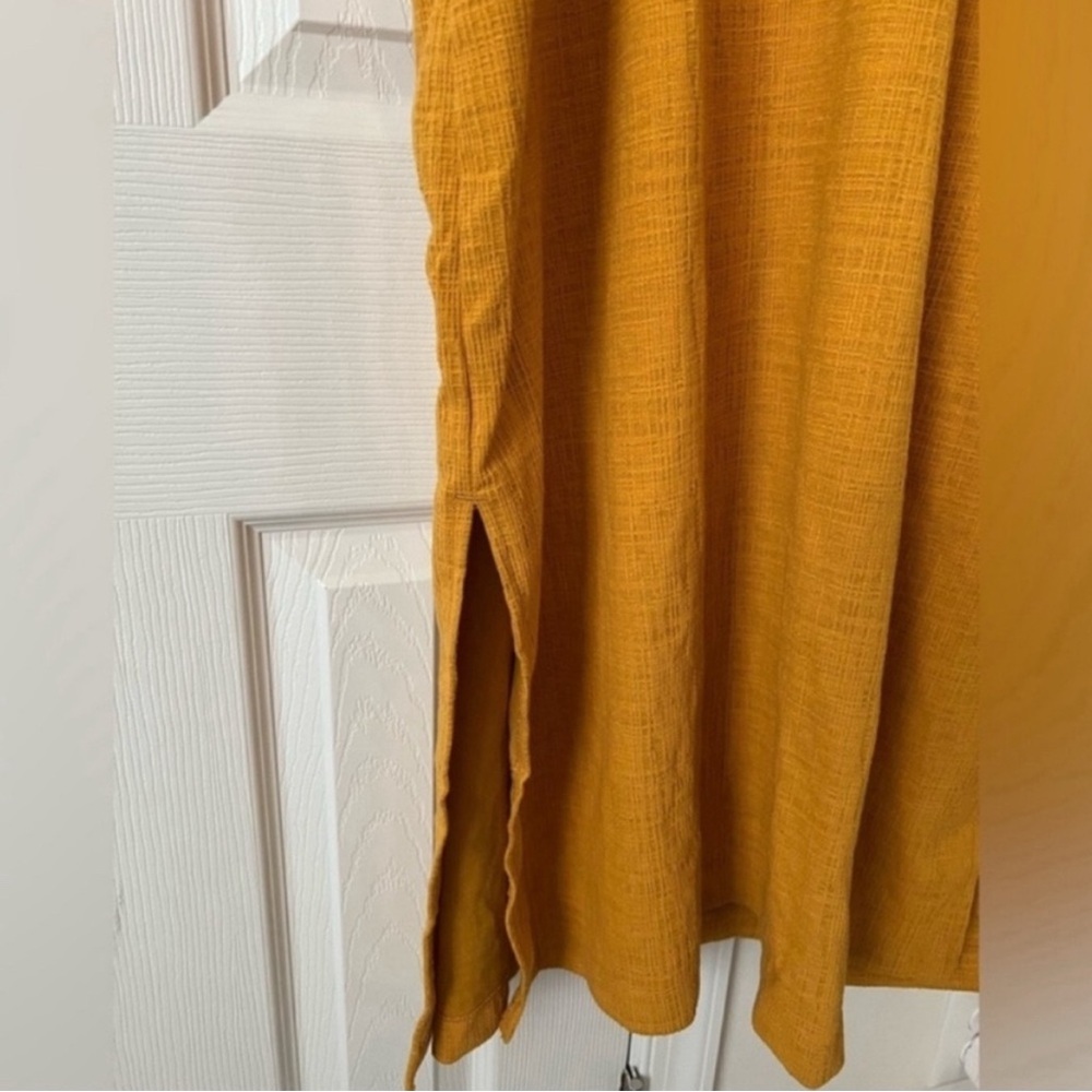 Madewell Knit Apron Cami Dress – Yellow Gold – Women’s XXL NWT - Picture 6 of 9
